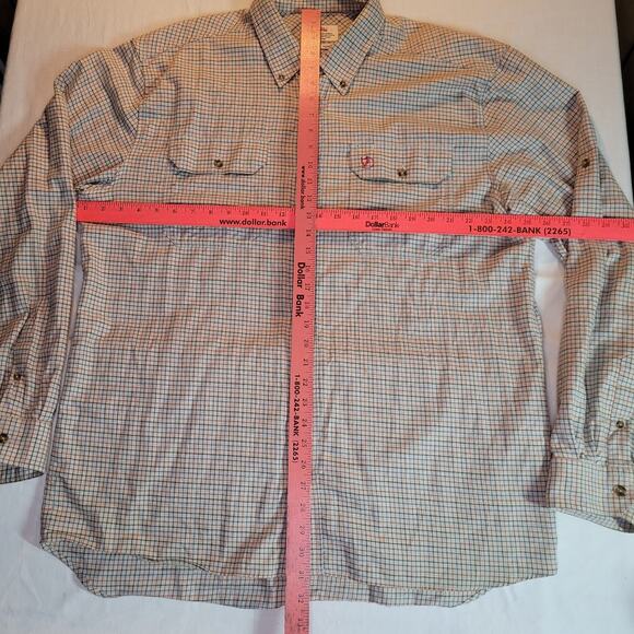 Fjall Raven Mens Plaid Button Down Shirt 2XL XX Large Forest Flannel - Picture 9 of 16